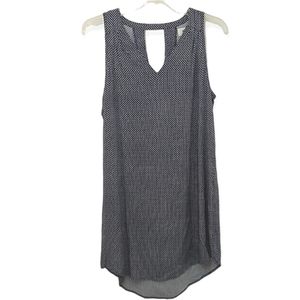 Old Navy Dress Women's Size Medium Petite PM MP Sleeveless Tank Blue White